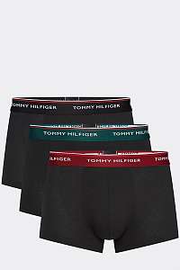 Tommy Hilfiger čierne 3 pack boxeriek 3P LR Trunk Black Body