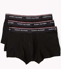 Tommy Hilfiger čierny 3 pack boxeriek Low Rise Trunk - XXL