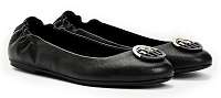 Tommy Hilfiger čierne kožené balerínky Basic Leather Ballerina