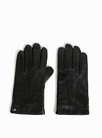 Tommy Hilfiger čierne pánske rukavice