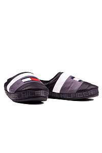 Tommy Hilfiger čierne pánske šľapky Flag Padded Homeslipper Black