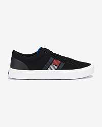Tommy Hilfiger čierne pánske tenisky Lightweight Stripes
