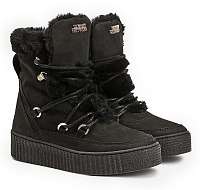Tommy Hilfiger čierne topánky Tommy Warm Lined Lace Up Bootie Black