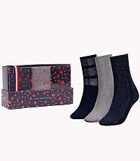 Tommy Hilfiger darčekový 3 pack ponožiek Glitter