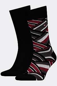 Tommy Hilfiger farebné 2 pack ponožiek TH Men Sock 2P Color Block --46
