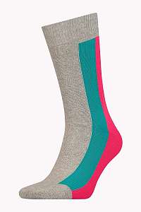 Tommy Hilfiger farebné pánske ponožky Stripe Grey