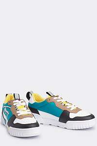 Tommy Hilfiger farebné pánske tenisky Tommy Jeans Signature Sneaker W/B/Tigers Eye -