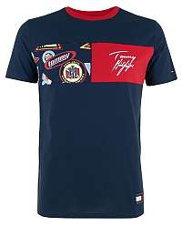Tommy Hilfiger farebné pánske tričko CN SS TEE Print