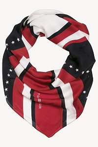 Tommy Hilfiger farebná šatka Tommy Stripes Square Corporate