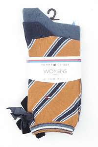 Tommy Hilfiger farebný 2 pack ponožiek Diagonal Tape Blue/Yellow