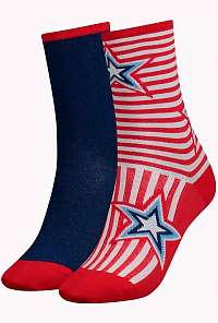 Tommy Hilfiger farebný 2 pack ponožiek Stars and Stripes 