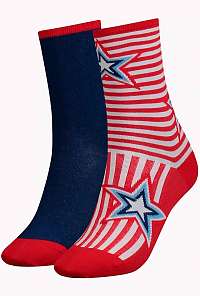 Tommy Hilfiger farebný 2 pack ponožiek Stars and Stripes