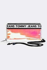 Tommy Hilfiger holografická peňaženka TJW Logo Tape LRG Za Wallet PU