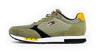 Tommy Hilfiger khaki pánske tenisky Tommy Jeans Retro Runner Mix