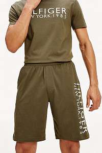 Tommy Hilfiger khaki teplákové kraťasy Short Logo