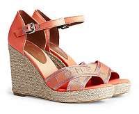 Tommy Hilfiger marhuľové topánky na kline Tommy Metallic High Wedge Sandal