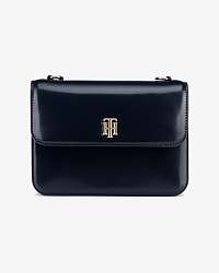 Tommy Hilfiger modrá crossbody kabelka Monogram Plaque