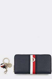 Tommy Hilfiger modrá darčeková sada peňaženky a kľúčenky Core LRG ZA W Key