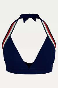 Tommy Hilfiger modré horný diel plaviek Triangle Fixed