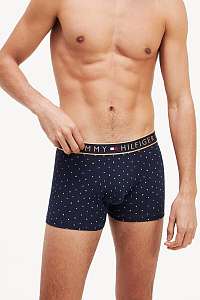 Tommy Hilfiger modré pánske boxerky Trunk Golden Dot