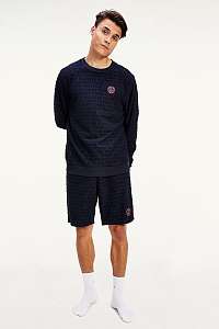 Tommy Hilfiger modré pánske teplákové kraťasy Track Short