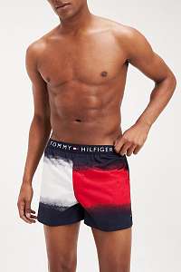 Tommy Hilfiger modré pánske trenírky Woven Boxer Dip Dye Flag - XL