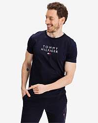 Tommy Hilfiger modré pánske tričko Embroidered Logo