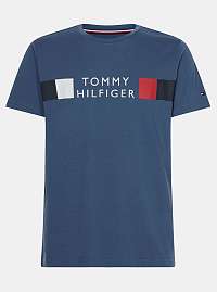 Tommy Hilfiger modré pánske tričko s potlačou