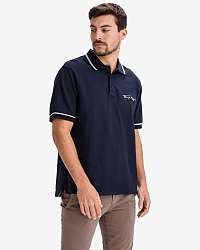Tommy Hilfiger modré polo pánske tričko Tipped Signature