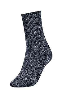 Tommy Hilfiger modré trblietavé ponožky Glitter 