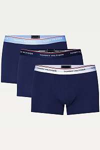 Tommy Hilfiger modrý 3 pack boxeriek 3P Trunk Navy Blazer