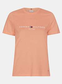 Tommy Hilfiger oranžové dámske tričko s potlačou