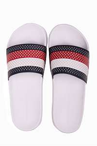 Tommy Hilfiger pánske farebné šľapky Hilfiger Pool Slide White