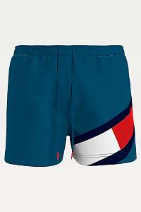 Tommy Hilfiger petrolejové pánske plavky Medium Drawsting