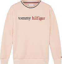 Tommy Hilfiger púdrová mikina Track Top LWK Pale Blush