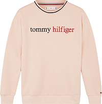 Tommy Hilfiger púdrová mikina Track Top LWK Pale Blush 