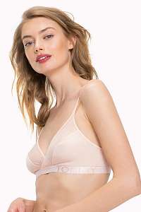 Tommy Hilfiger púdrová podprsenka Triangle Bralette