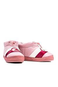 Tommy Hilfiger púdrové členkové papuče Tommy Womens Downslipper Bootie Blush Pink