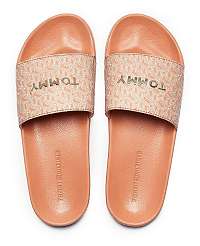 Tommy Hilfiger púdrové šľapky TH Mono Allover Pool Slide