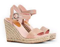 Tommy Hilfiger púdrové topánky na kline Signature High Wedge Snadal