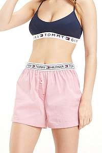 Tommy Hilfiger ružové dámske domáce kraťasy Woven Short - L