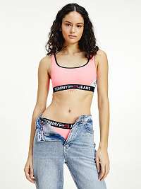 Tommy Hilfiger ružový horný diel plaviek Bralette s gumou