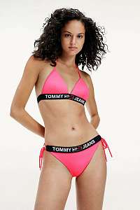 Tommy Hilfiger ružový spodný diel plaviek Cheeky String Side Tie Bikini