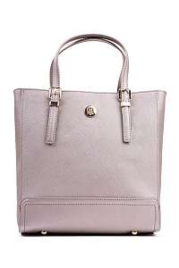 Tommy Hilfiger sivá kabelka Honey Med Workbag Metallic