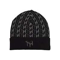 Tommy Hilfiger sivé pánska čiapka TH Monogram Knit Beanie Grey Mix