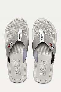 Tommy Hilfiger sivé pánske žabky Comfort Footbed Beach Sandal