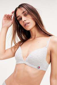 Tommy Hilfiger sivé podprsenka Padded Lounge Bra - M