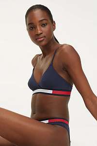 Tommy Hilfiger tmavo modrá podprsenka Triangle Bra