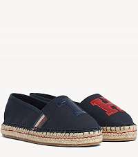 Tommy Hilfiger tmavo modré espadrilky TH Patch Espadrille Midnight