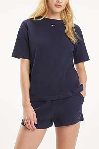 Tommy Hilfiger tmavo modré oversize tričko BN TEE HALF
